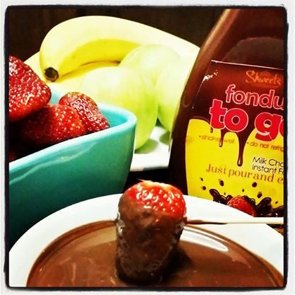 Chocolate Fondue To Go 12 bottles By Shweets Chocolates  16% discount
