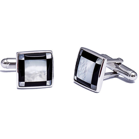 The Chryses Cufflinks 925 Sterling Silver & Mother of Pearl By Kelvin Gems