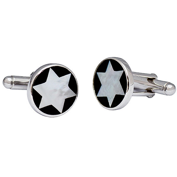 Deigo Cufflinks 925 Sterling Silver & Mother of Pearl By Kelvin Gems