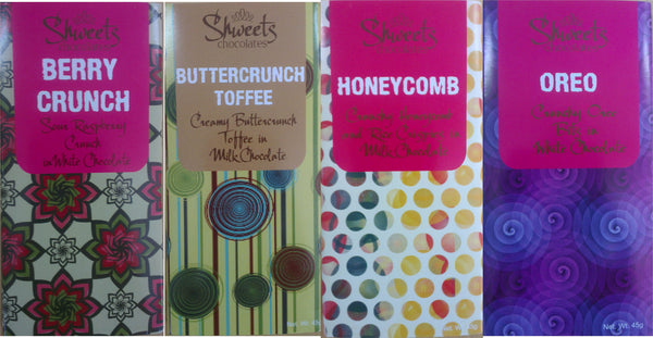 Chocolate Bar 24 pcs By Shweets Chocolates 15% discount