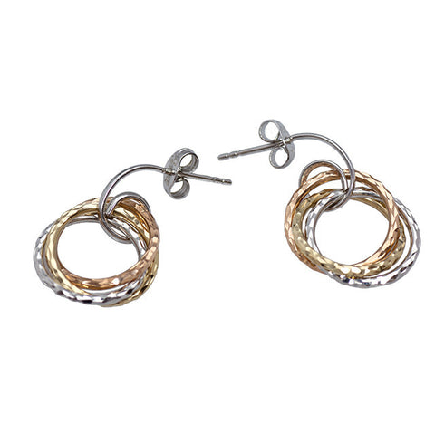 Trinity Ring Earrings By Kelvin Gems