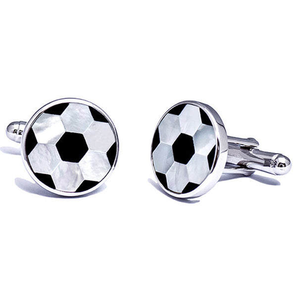 The Francesco Cufflinks 925 Sterling Silver & Mother of Pearl By Kelvin Gems