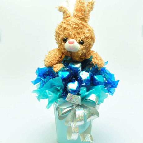 Silver Blue with Rabbit Bouquet