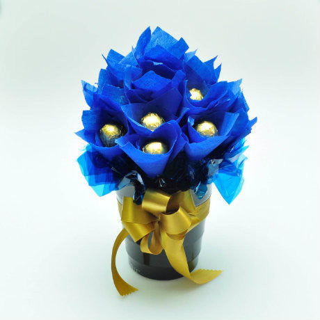 Gold Blue Bouquet