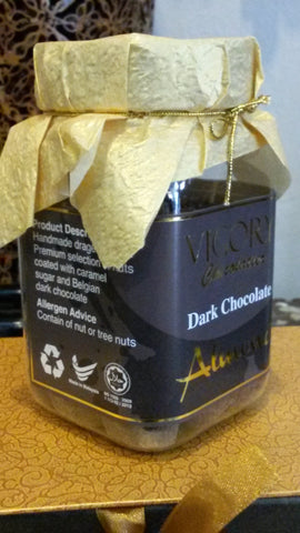Almond Dark Dragees By  Vigory Chocolatier