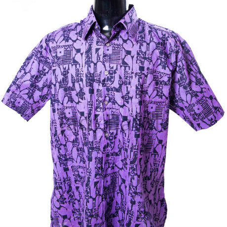 Purple Batik Shirt