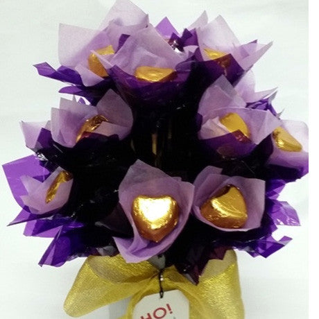 Elegant Purple Chocolate Bouquet