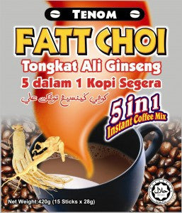 5 in 1 Tongkat Ali Ginseng Instant Coffee Mix