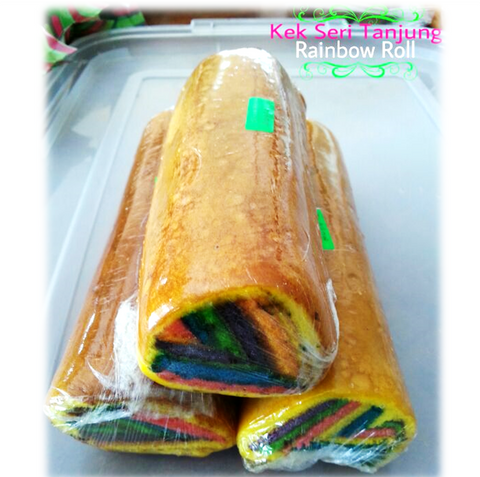 Rainbow Roll (15 pieces) by Kek Sri Tanjung
