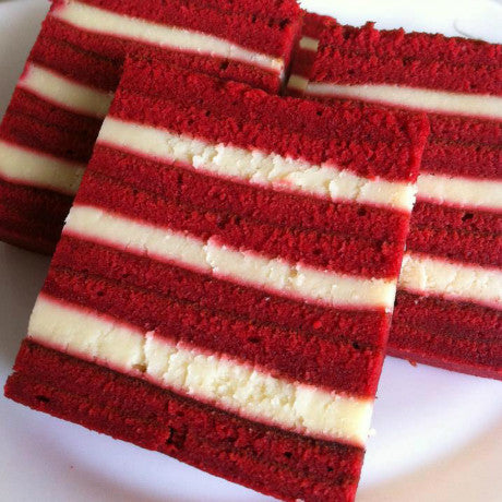 Kek Lapis Red Velvet by Q Cake
