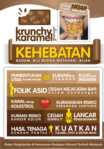 COMBO Krunchy Karamel Almond & Krunchy Karamel Nuts by Dafinah Delights