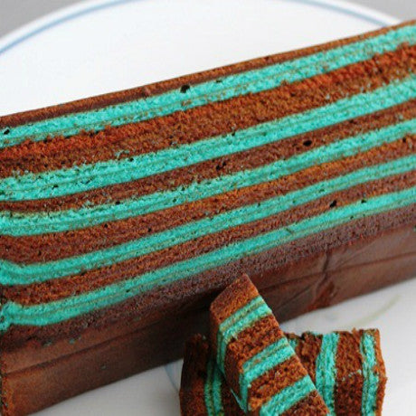 Kek Lapis Peppermint Chocolate by Mam Selera